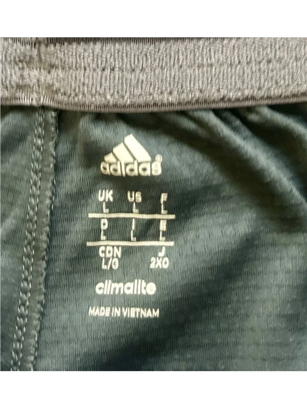 Adidas Climalite 3-Stripe Athletic Shorts Men’s Large Black Performance